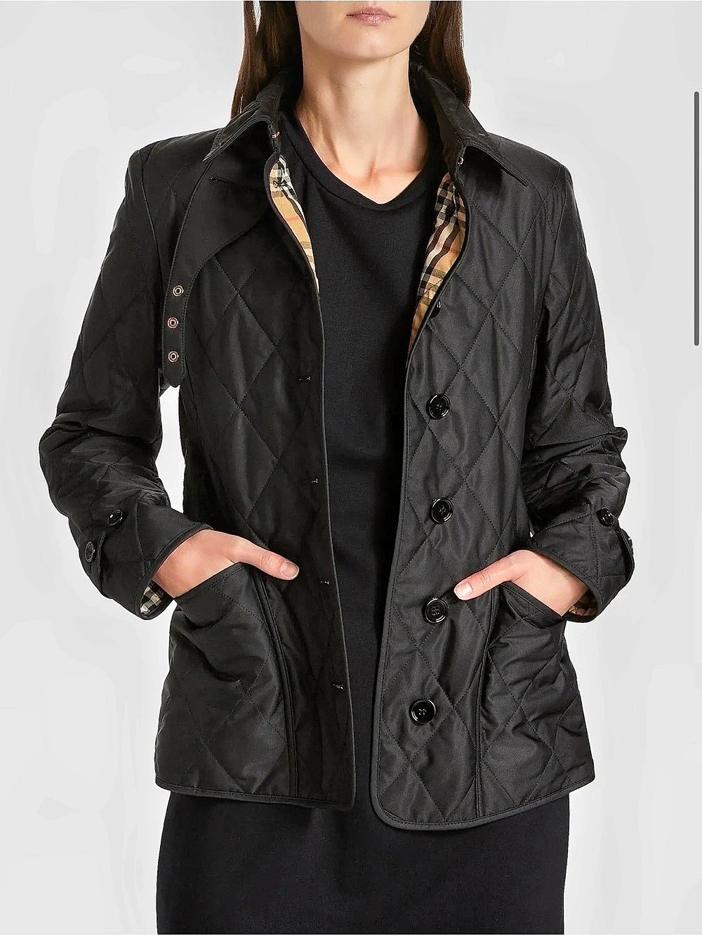 Burberry Fernleigh Quilted Jacket Black Small